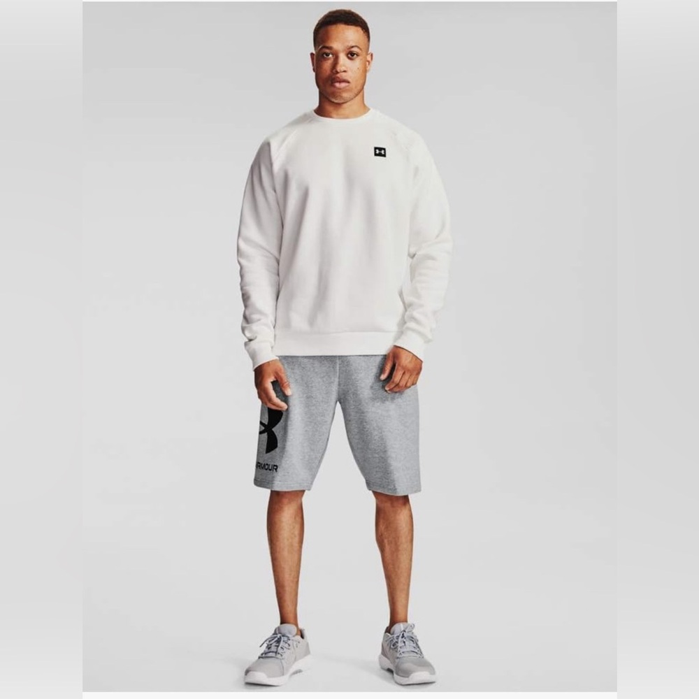 Under Armour Men's UA Rival Fleece Shorts Grey Size XL